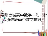 亳州谯城高中数学一对一补习(谯城高中数学辅导)