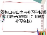双鸭山尖山高考补习学校哪家比较好(双鸭山尖山高考补习名校)