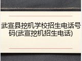 武宣县挖机学校招生电话号码(武宣挖机招生电话)