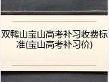 双鸭山宝山高考补习收费标准(宝山高考补习价)