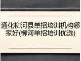 通化柳河县单招培训机构哪家好(柳河单招培训优选)