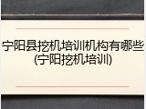 宁阳县挖机培训机构有哪些(宁阳挖机培训)