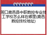 周口鹿邑县中职数控专业技工学校怎么样在哪里(鹿邑数控技校地址)