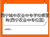 西宁城中农业中专学校哪里有(西宁农业中专位置)