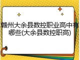 赣州大余县数控职业高中有哪些(大余县数控职高)
