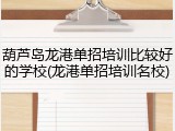 葫芦岛龙港单招培训比较好的学校(龙港单招培训名校)