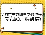 辽源东丰县哪里学数控好职高毕业(东丰数控职高)