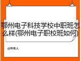 鄂州电子科技学校中职班怎么样(鄂州电子职校班如何)