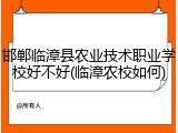 邯郸临漳县农业技术职业学校好不好(临漳农校如何)