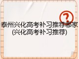 泰州兴化高考补习推荐哪家(兴化高考补习推荐)