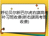 呼伦贝尔新巴尔虎右旗高考补习班收费(新右旗高考班收费)