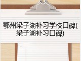 鄂州梁子湖补习学校口碑(梁子湖补习口碑)