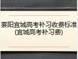襄阳宜城高考补习收费标准(宜城高考补习费)