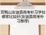 双鸭山友谊县高考补习学校哪家比较好(友谊县高考补习推荐)