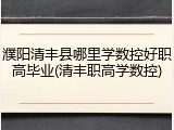 濮阳清丰县哪里学数控好职高毕业(清丰职高学数控)