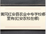 黄冈红安县农业中专学校哪里有(红安农校在哪)