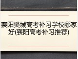 襄阳樊城高考补习学校哪家好(襄阳高考补习推荐)