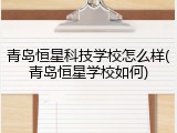 青岛恒星科技学校怎么样(青岛恒星学校如何)