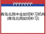 青岛北高中全封闭补习机构(青岛北高封闭补习)