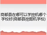 商都县在哪可以学挖机哪个学校好(商都县挖掘机学校)