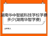 湖南华中智能科技学校学费多少(湖南华智学费)