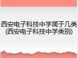 西安电子科技中学属于几类(西安电子科技中学类别)