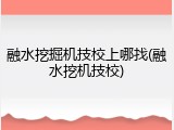 融水挖掘机技校上哪找(融水挖机技校)