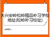大兴安岭松岭精品补习学校地址(松岭补习校址)