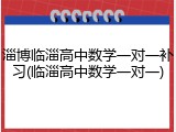淄博临淄高中数学一对一补习(临淄高中数学一对一)