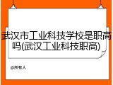 武汉市工业科技学校是职高吗(武汉工业科技职高)