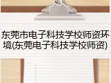 东莞市电子科技学校师资环境(东莞电子科技学校师资)