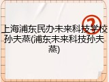 上海浦东民办未来科技学校孙夫燕(浦东未来科技孙夫燕)