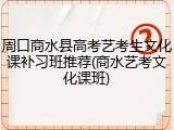 周口商水县高考艺考生文化课补习班推荐(商水艺考文化课班)