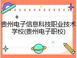 贵州电子信息科技职业技术学校(贵州电子职校)