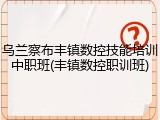 乌兰察布丰镇数控技能培训中职班(丰镇数控职训班)