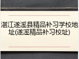 湛江遂溪县精品补习学校地址(遂溪精品补习校址)