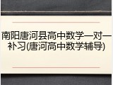 南阳唐河县高中数学一对一补习(唐河高中数学辅导)