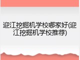 迎江挖掘机学校哪家好(迎江挖掘机学校推荐)