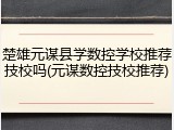 楚雄元谋县学数控学校推荐技校吗(元谋数控技校推荐)