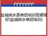 盐城响水县单招培训班哪家好(盐城响水单招培训)