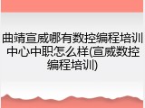 曲靖宣威哪有数控编程培训中心中职怎么样(宣威数控编程培训)