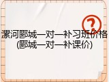 漯河郾城一对一补习班价格(郾城一对一补课价)