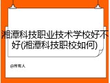 湘潭科技职业技术学校好不好(湘潭科技职校如何)