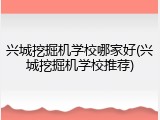 兴城挖掘机学校哪家好(兴城挖掘机学校推荐)