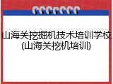 山海关挖掘机技术培训学校(山海关挖机培训)