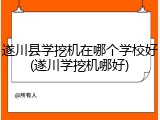 遂川县学挖机在哪个学校好(遂川学挖机哪好)