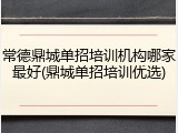 常德鼎城单招培训机构哪家最好(鼎城单招培训优选)