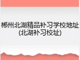 郴州北湖精品补习学校地址(北湖补习校址)