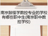 南京鼓楼学数控专业的学校有哪些职中生(南京职中数控学校)