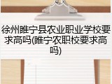 徐州睢宁县农业职业学校要求高吗(睢宁农职校要求高吗)